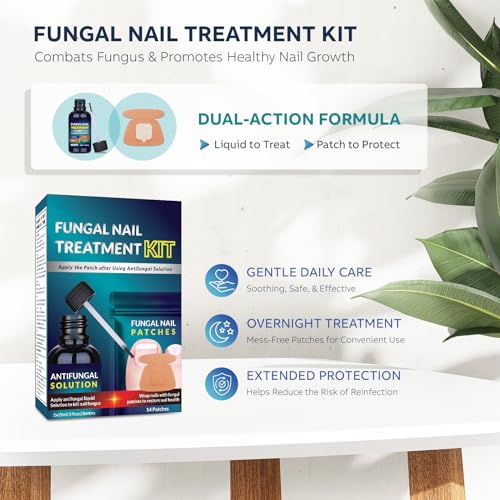 OSIMOON Toenail Fungus Treatment Kit: Nail Repair Solution & Night Patches