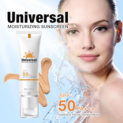 1PC Tinted SPF 50 Sunscreen for Face Travel Size - Universal Protecting Moisturizer