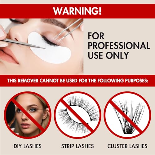 EmbagoL 10g Lash Remover Cream for Eyelash Extensions No Burn Professional Salon Supplies Kit