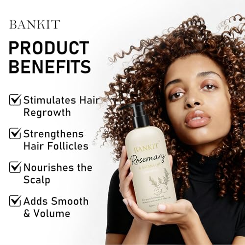 BANKIT Rosemary Batana Shampoo for Thinning Hair with Biotin & Keratin