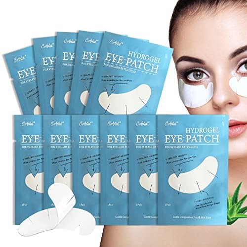 C. ARTIST 100 Pairs V-Shaped Eyelash Extension Under Eye Gel Pads Kit with Collagen & Aloe Vera, Professional Lash Supplies