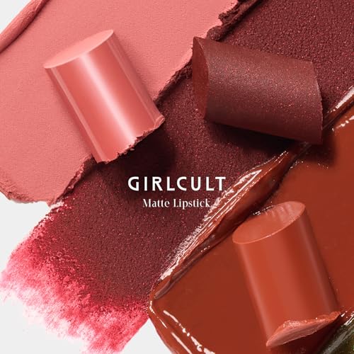GIRLCULT S08 Dusty Rose Matte Lipstick - Velvet Soft Finish