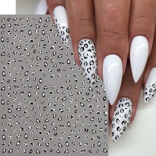 6 Sheets Leopard Print Nail Art Stickers - Cute Fall Designs