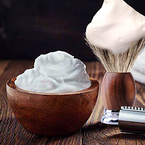 Grandslam Pure Badger Hair Shaving Brush with Ergonomic Wood Handle
