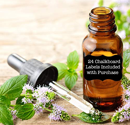 15ml Glass Eye Droppers for Essential Oils - Leak-Proof & Reusable