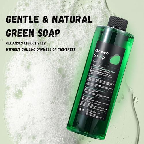 TONBAO Green Tattoo Soap Cleaner Kit 8.5oz (8.5 oz bottle included) – Ultra-Concentrated, 1:9 Dilution