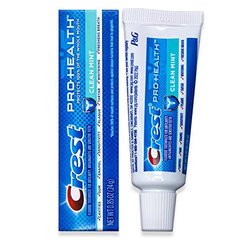 Crest Pro-Health Clean Mint Toothpaste Travel Size 0.85 oz (Pack of 12)