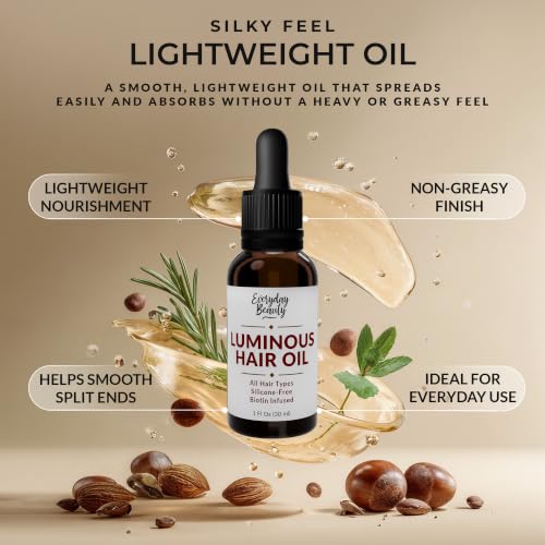 Everyday Beauty Luminous Hair Oil - Biotin & Botanical Nourishing Treatment
