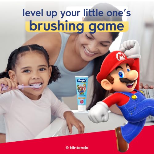 Orajel Naturals Super Mario Kids Fluoride Toothpaste, 4-Pack