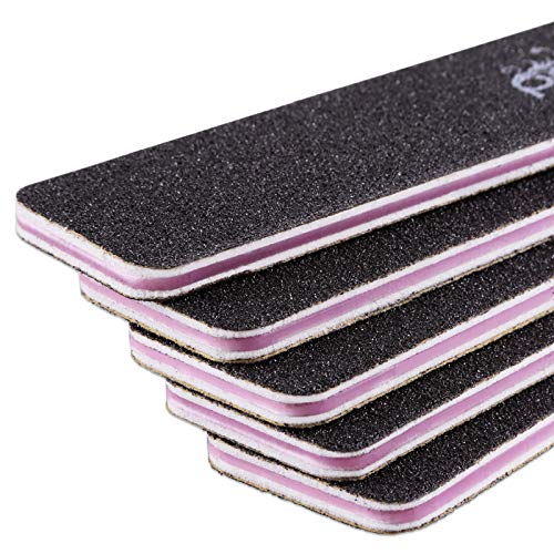 PANA 10PCS Jumbo Double Sided Nail Files - 100/180 Grit