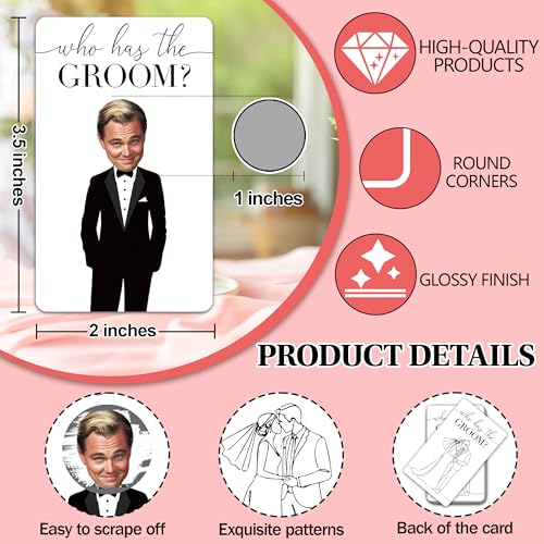 Minimalist Who Has The Groom Scratch Off Game Cards for 41 Guests