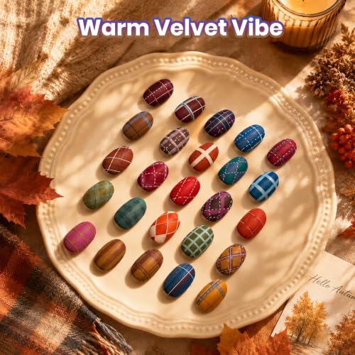 Beetles Fall Gel Polish Set - 25 Autumn Colors with Base & Top Coat