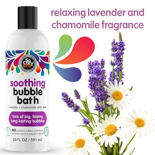 SoCozy Soothing Bubble Bath for Kids, Lavender & Chamomile, 20 FL OZ