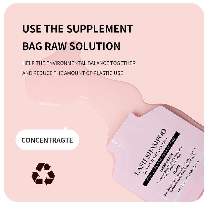 ANNAFRIS Eyelash Shampoo Foam Cleanser Kit Concentrate Mousse Eyelash Extensions Gentle Cleaning Dedicated Cleanser