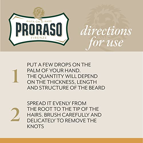 Proraso Beard Oil for Men - Natural Conditioning Beard Softener