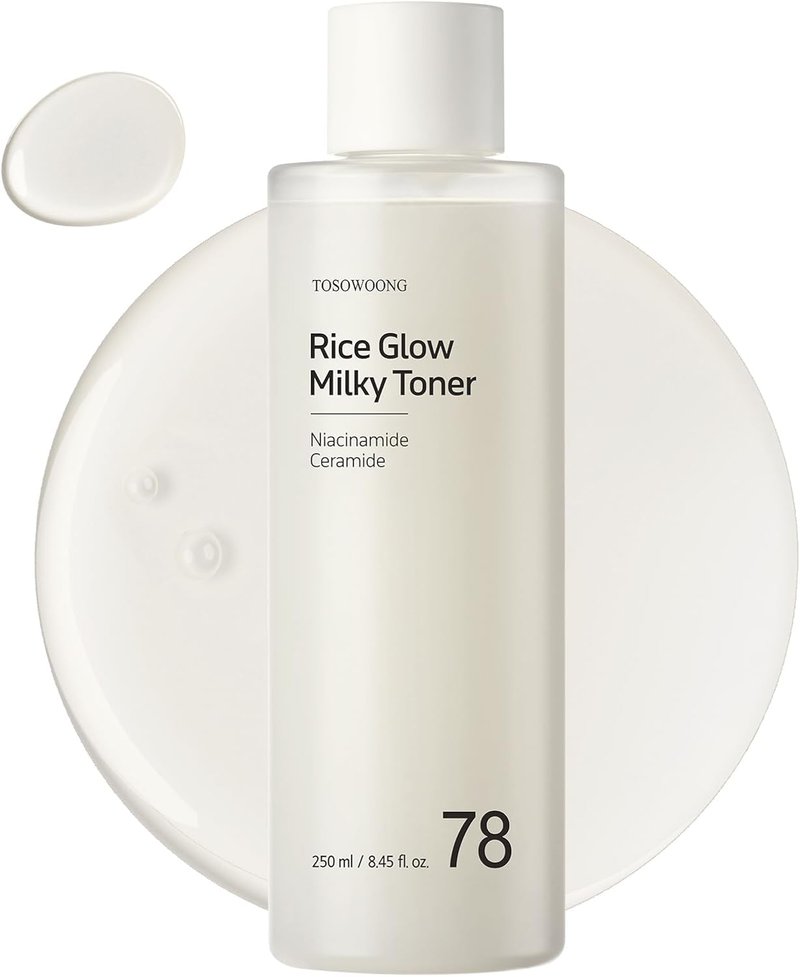 Rice Glow Milky Toner - 784,000ppm Korean Rice Water, Niacinamide & Ceramides | Hydrating & Fragrance-Free, 250ml