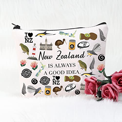New Zealand Is Always Cosmetic Bag - POFULL Travel Organizer