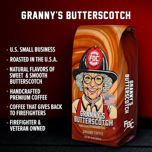 Granny's Butterscotch Whole Bean Coffee - 12 oz | Fire Department Coffee