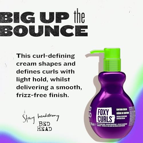 TIGI Bed Head Foxy Curls Cream - Lightweight Definition & Frizz Control, 6.76 Oz