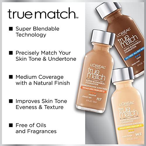 L’Oréal Paris True Match Liquid Foundation, Deep Cool C9 - 1 Fl Oz