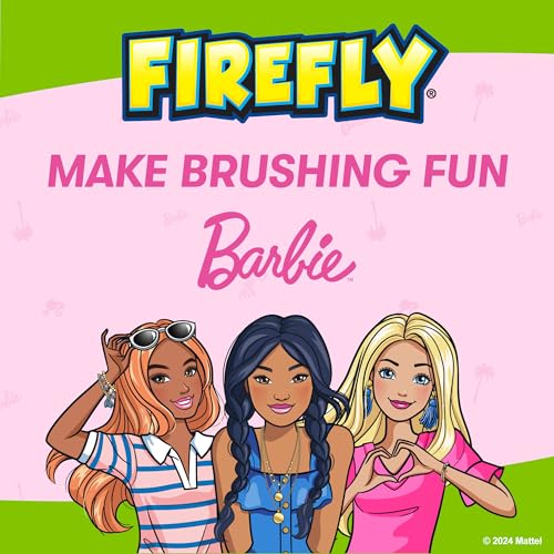 Barbie Toothbrush with Antibacterial Cover for Kids, Soft Bristles