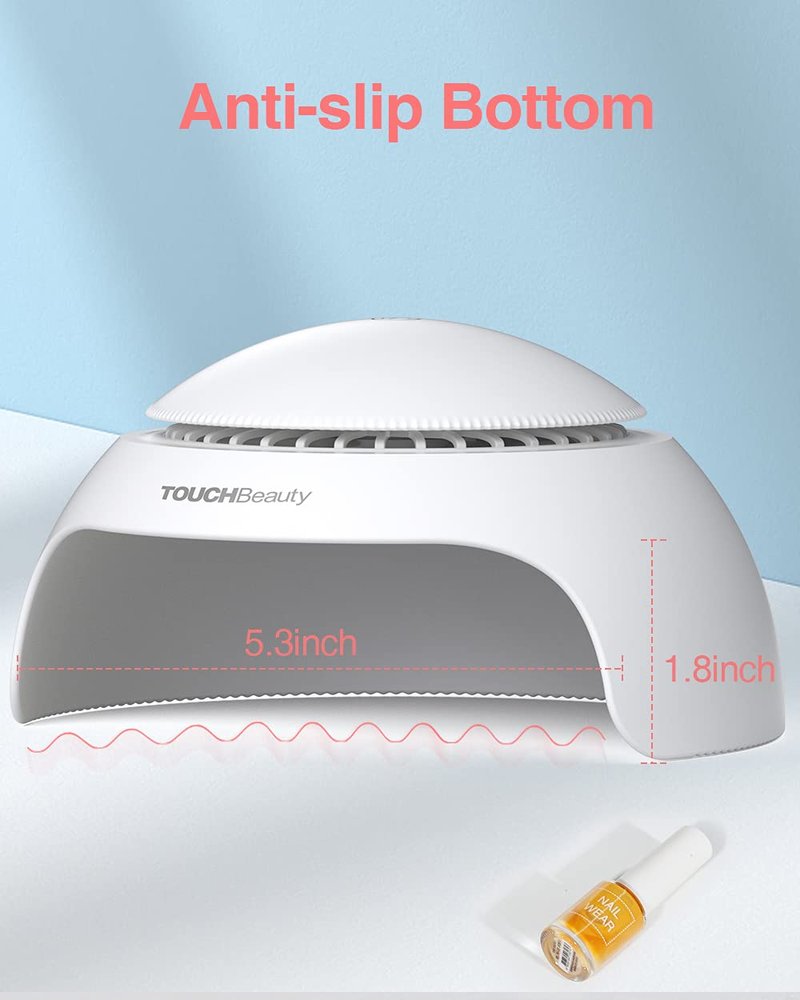 TOUCHBeauty Portable Nail Dryer with Air & 1 Led Nail Lamp Small Size Safe use for Kids Teen Drying Regular Nail Polishes Gift for GirlsTB-2130