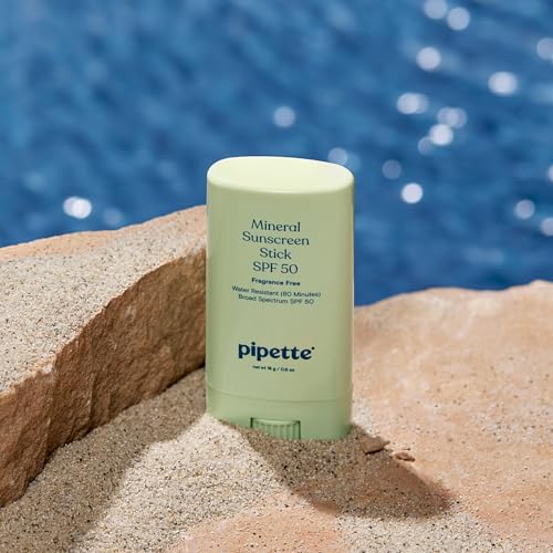 Pipette Baby Mineral Sunscreen Stick SPF 50 0.6 oz - Travel & Sensitive Skin Safe