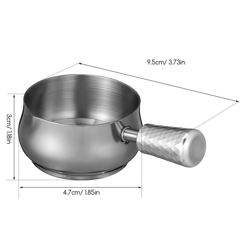 60ml Wax Seal Spoon Pot Big 304 Stainless Steel Wax Melting Spoon Warmer Scoop with Handle for Sealing Stamp Envelope