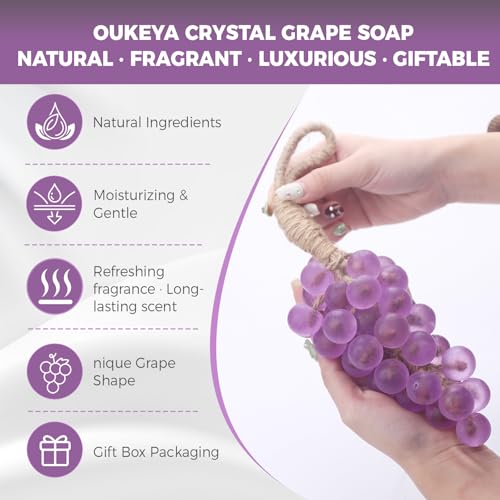 OUKEYA Grape Soap Gift Set - Lavender Aroma Moisturizing Bar