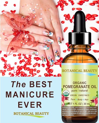 Botanical Beauty Organic Pomegranate Seed Oil - 100% Pure Cold-Pressed, 15ml