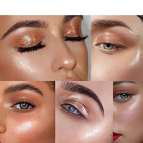 HuaQing 2 Pack Body Luminizer Set - Rose Gold & Glistering Bronze Waterproof Glow