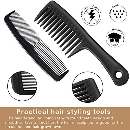 Patelai 3-Piece Hair Comb Set - Afro & Wide-Tooth Combs for Styling