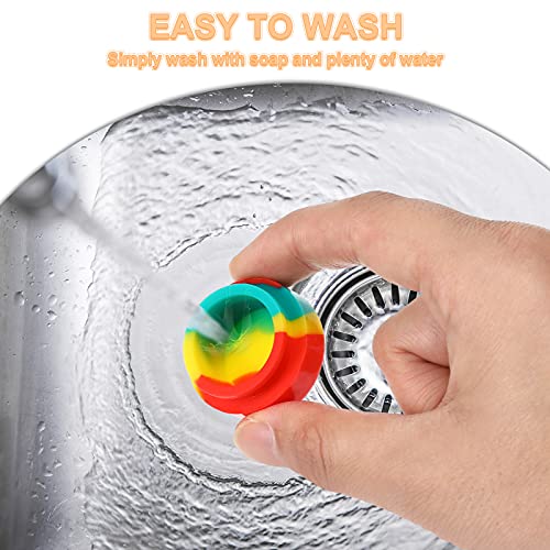 Outus 50 Pcs 5 ml Non-Stick Silicone Wax Containers for Storage