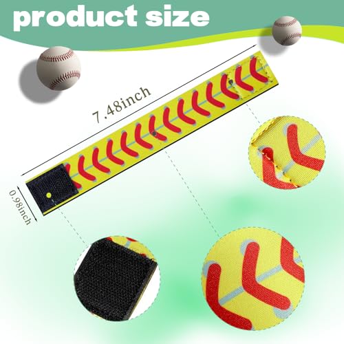 24 Pcs Softball Sleeve Holders - 7.48 Inch Shirt Sleeve Straps for Baseball, Volleyball, Basketball - Sports Accessories for Women, Men, Teens