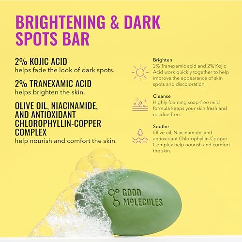 Brightening Skincare Set for Face & Body with Discoloration Serum & Cleansing Bar