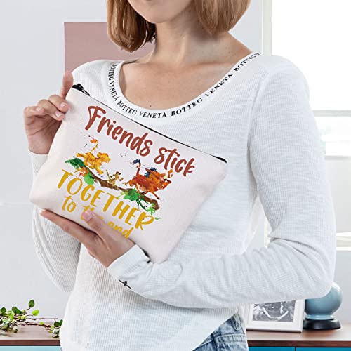 BWWKTOP Lion Movie Cosmetic Makeup Bag - Friends Stick Variation