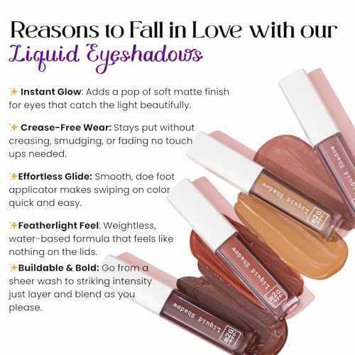 M2U NYC Matte Pink Mauve Liquid Eyeshadow – Quick Drying, Buildable Formula