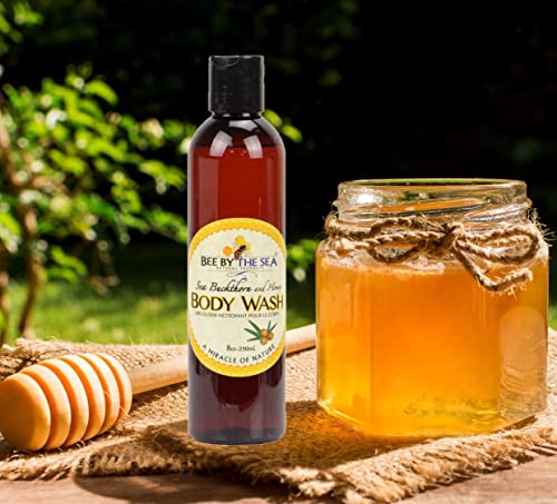 Bee By The Sea Buckthorn & Honey Scented Body Wash 8oz for All Skin Types