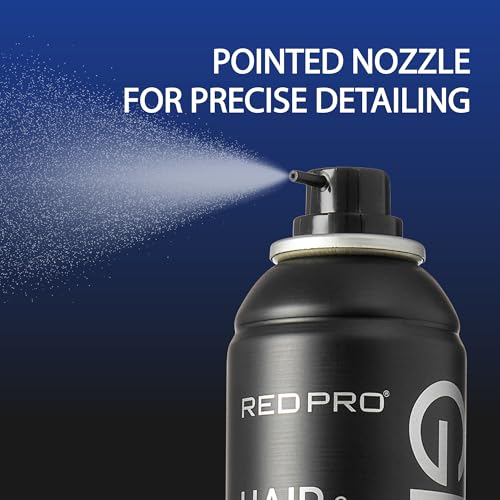 RED Pro GROOMANE Temporary Hair & Beard Color Spray - Black, 6.6oz
