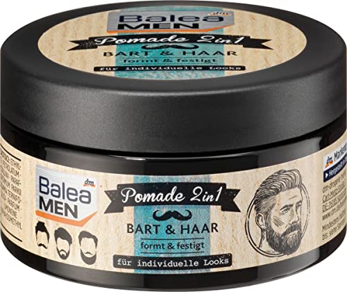 Balea MEN 2in1 Pomade for Beard & Hair, 100ml - German Quality
