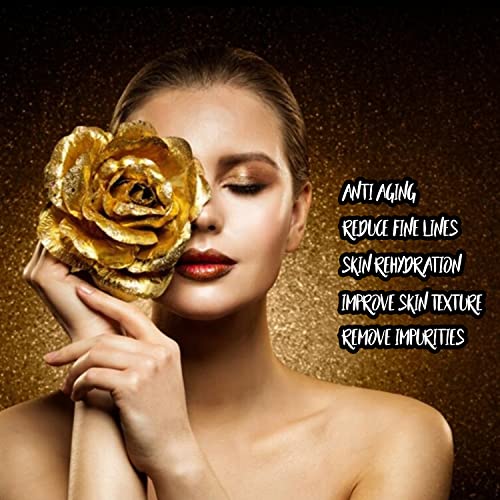 24K Pink Collagen Face Sheet Mask - Anti-Aging Hydration for All Skin Types - 15 Sheets