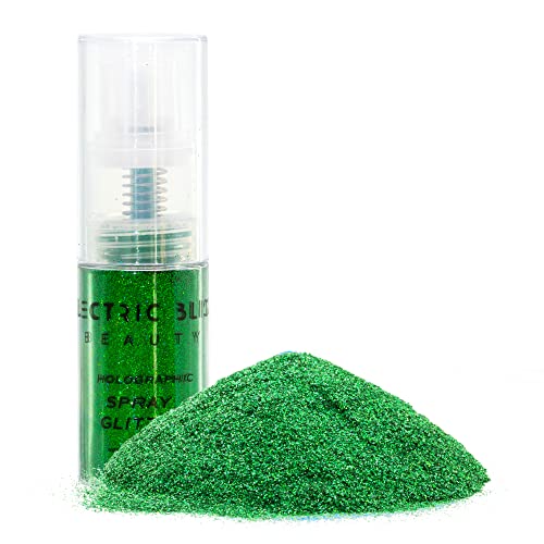 Green Holographic Glitter - 30g Loose Spray for Face, Hair & Body