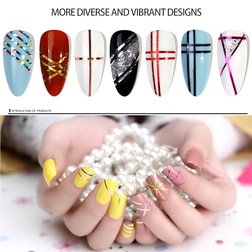 60 Colors Nail Striping Tape Set with 2 Dispensers - DIY Nail Art