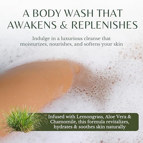 Edenika Botanicals Lemongrass Body Wash 16 fl oz - Organic & Hydrating