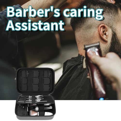 Barber Clipper Case - Hard EVA Travel Organizer Bag for Hair Tools (Grey)