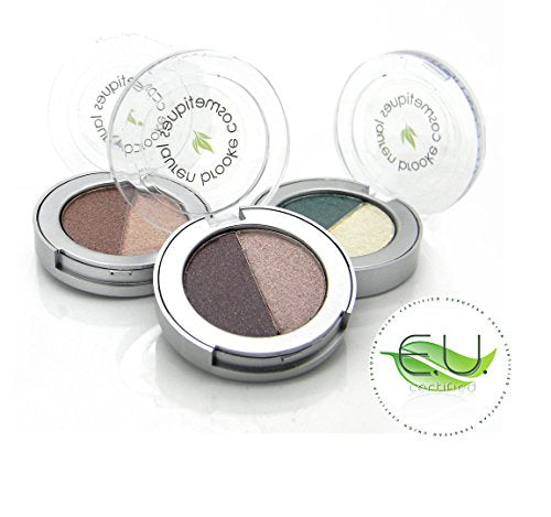 Natural Pressed Eyeshadow Duo - Highly Pigmented Taupe/Tahiti