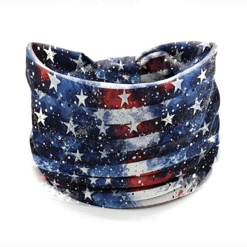 Winthrop 4-Pack Patriotic Wide Elastic Headbands - Dark Flag Designs