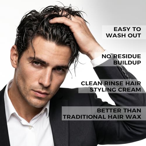 Amrnish Men's Matte Hair Clay & Pomade with Refill, Flexible Hold Paste