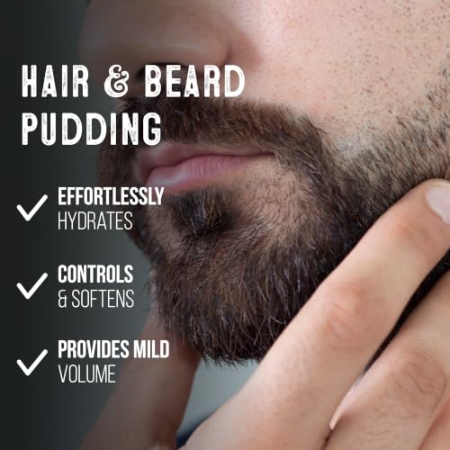 GIBS Con Man Hair & Beard Pudding – Moisturizing Leave-In Conditioner
