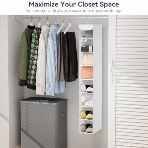 Whitmor 8-Shelf Hanging Shoe Organizer - Space-Saving Closet Rack